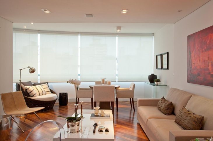 Persianas de la sala de estar: 55 habitaciones bellamente decoradas para inspirarte