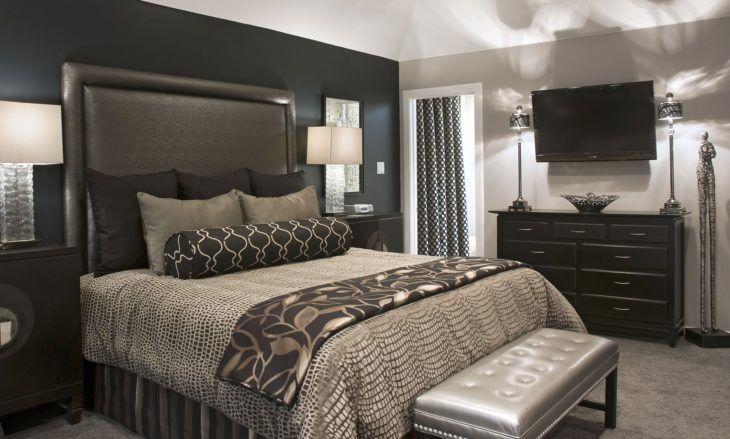 40 diseños de dormitorios negros decorados creativamente