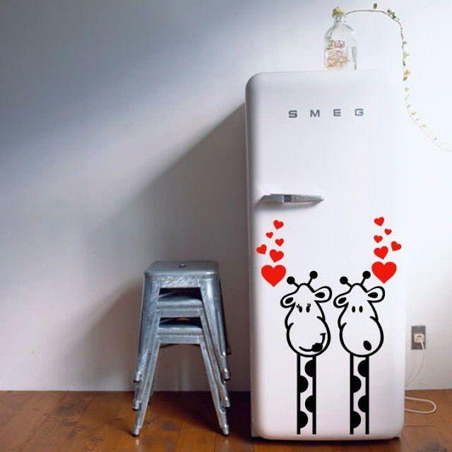 Refrigerador adhesivo: 30 imágenes con hermosos estampados para que te inspires