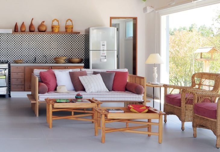 Sofá de madera: 60 modelos hermosos, cómodos y elegantes