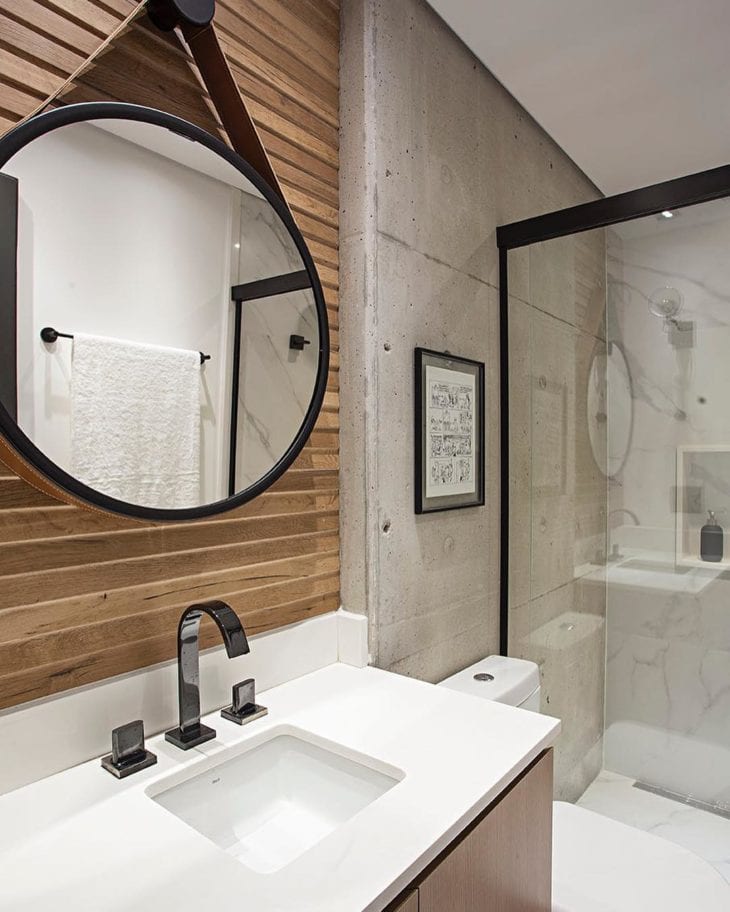Espejo de baño redondo: 50 modelos modernos y versátiles
