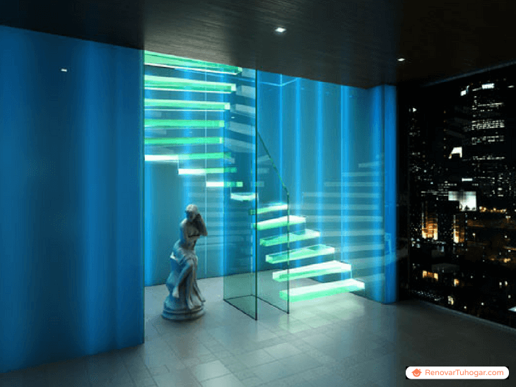 Escalera de vidrio: 30 modelos increíbles para inspirar tu proyecto