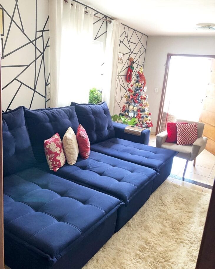 30 inspiraciones con sofá azul marino que muestran mucho estilo