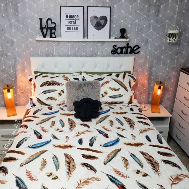Cuadros de dormitorio doble: 60 ideas para una decoración llena de amor