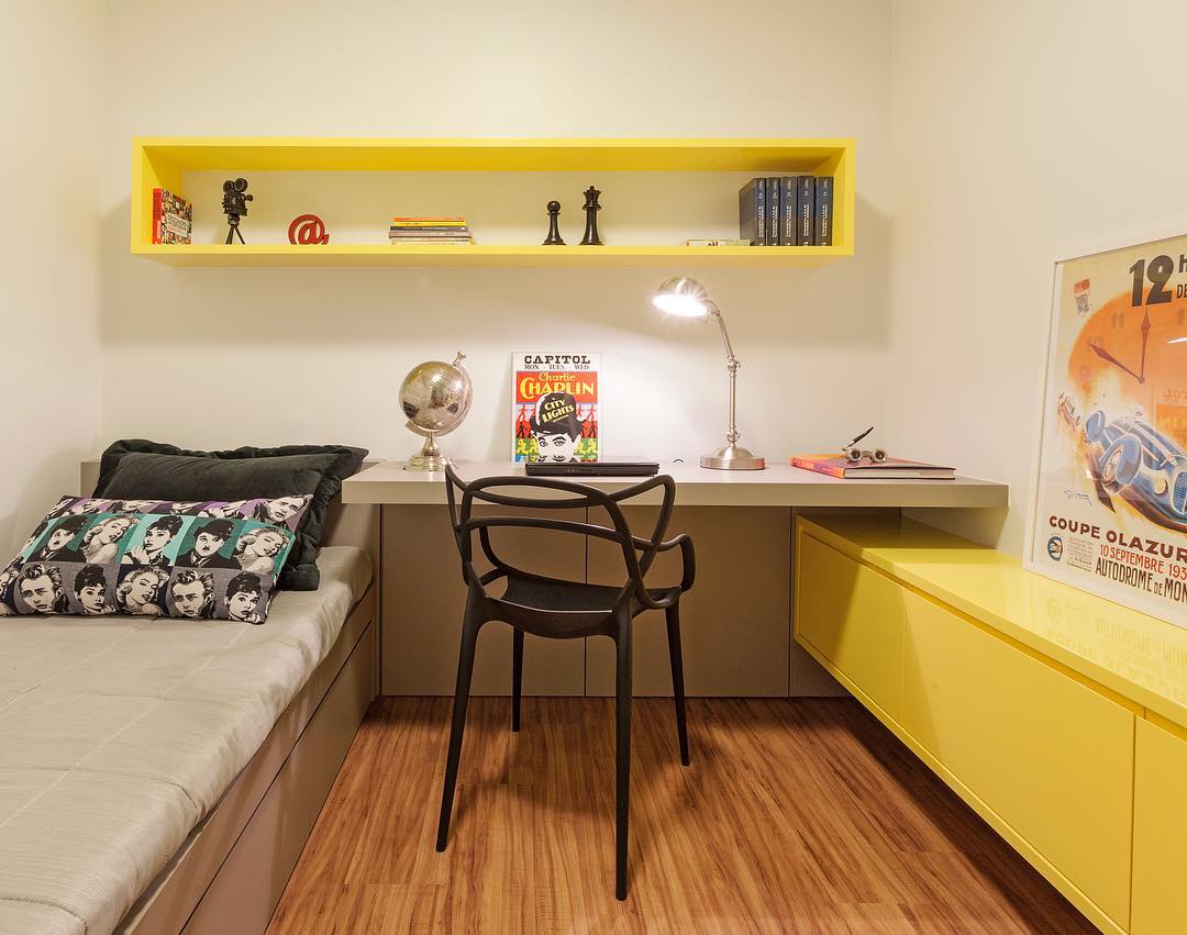 Mesa de estudio para dormitorio: 60 fotos, dónde comprar y cómo hacer.