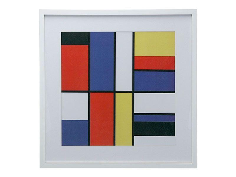 Marco colorido, estilo Mondrian por R $ 123,50 en <a href="http://www.tokstok.com.br/vitrine/produto.jsf?idItem=13152&bc=2029" target="_blank" rel="noopener">Tok & Stok</a>