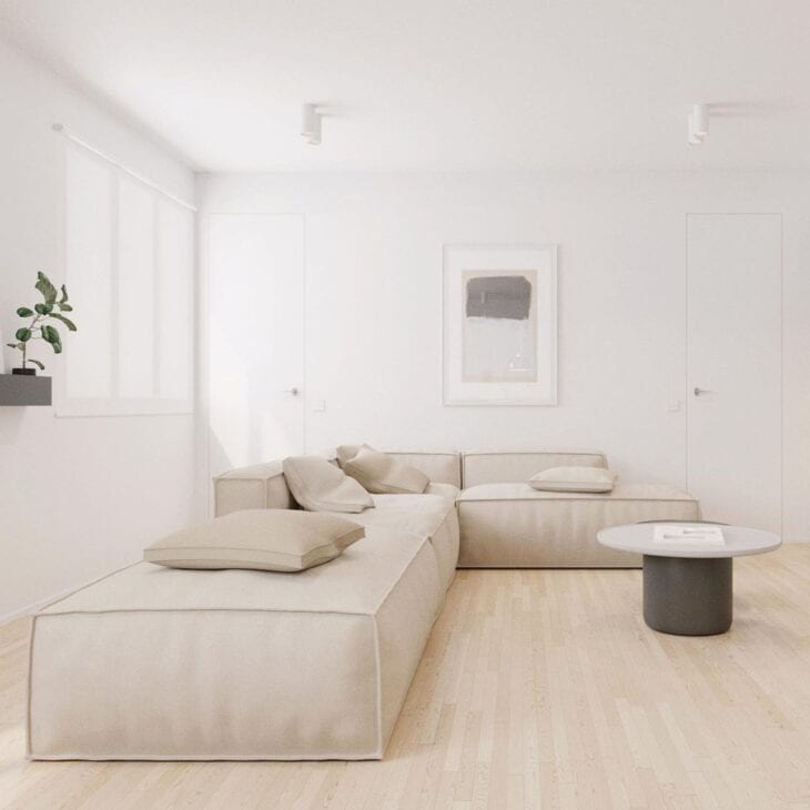 70 diseños de salas de estar minimalistas que demuestran que menos es más