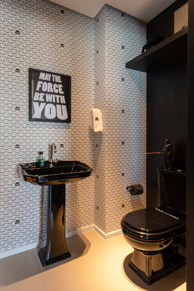 70 fotos de baños negros para impactar la decoración