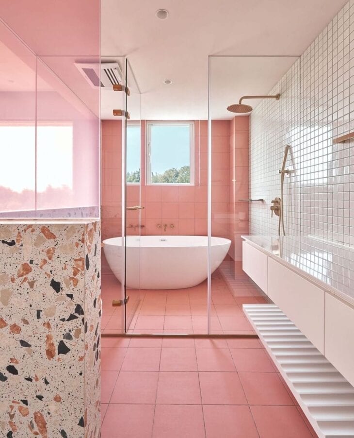 80 fotos para los que sueñan con tener un baño rosa