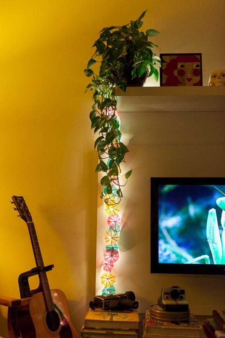 30 ideas creativas para usar luces intermitentes en la decoración del hogar