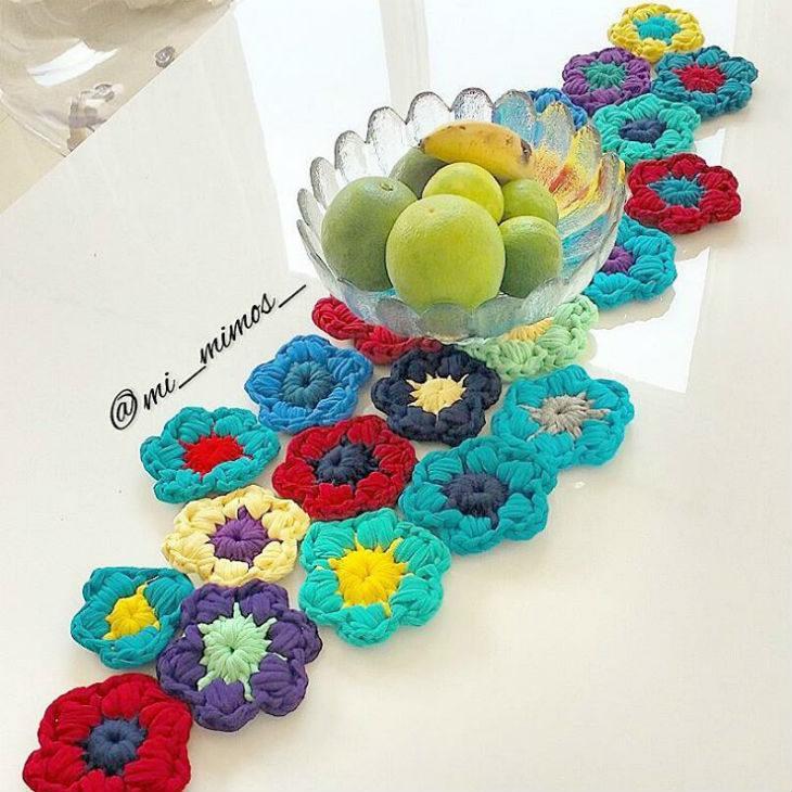 Camino de mesa a crochet: 51 ideas para decorar tu hogar