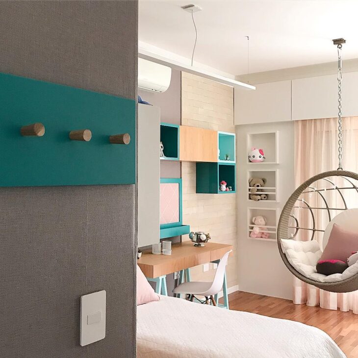 30 ideas de columpio de dormitorio para decoración ligera
