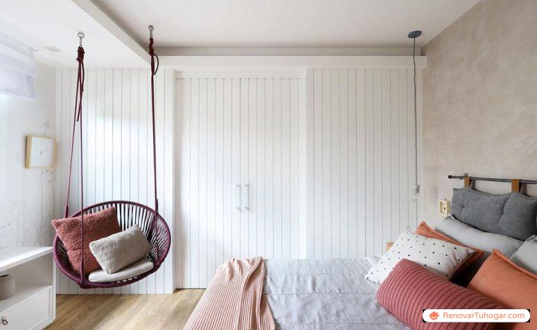 30 ideas de columpio de dormitorio para decoración ligera