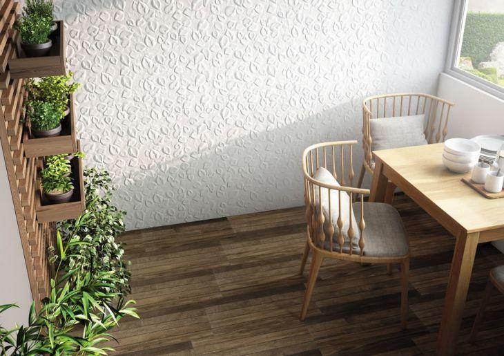 60 ambientes con porcelanato súper elegante que imita a la madera