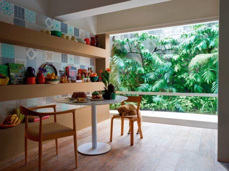 60 ambientes con porcelanato súper elegante que imita a la madera