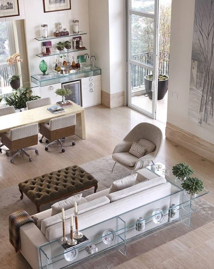 Aparador de cristal: 50 ideas para añadir este mueble a tu hogar