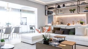 Mezcla de estilos y formas: un apartamento acogedor y moderno en 67m²