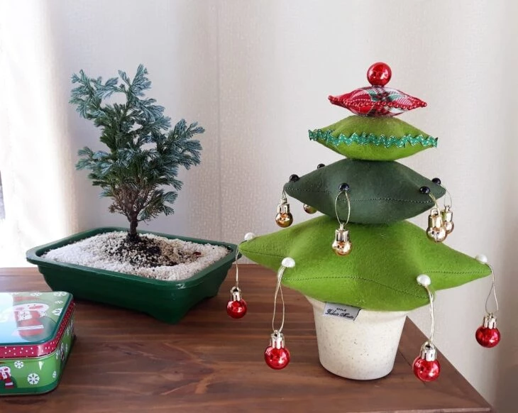 Molde para árvore de natal: modelos e inspirações para decoração artesanal
