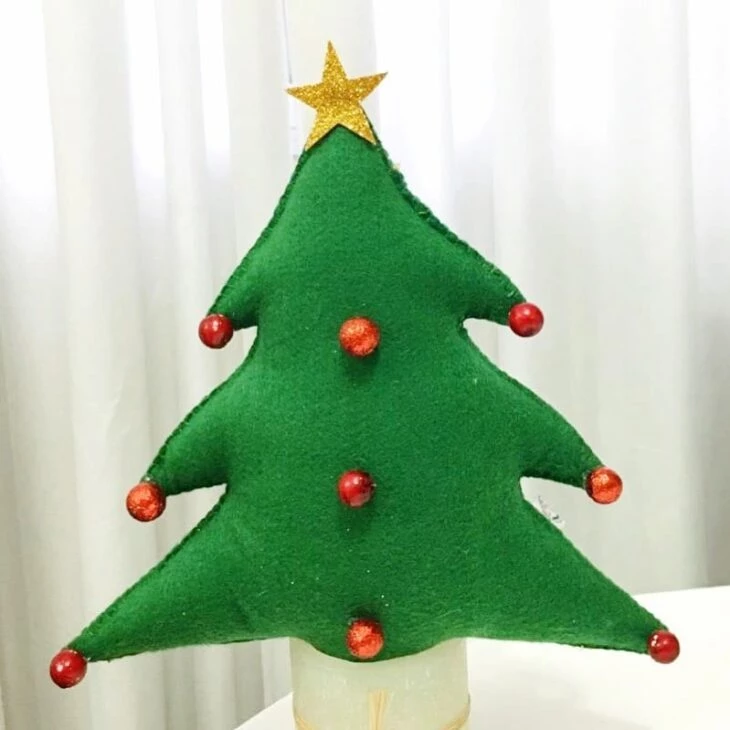 Molde para árvore de natal: modelos e inspirações para decoração artesanal